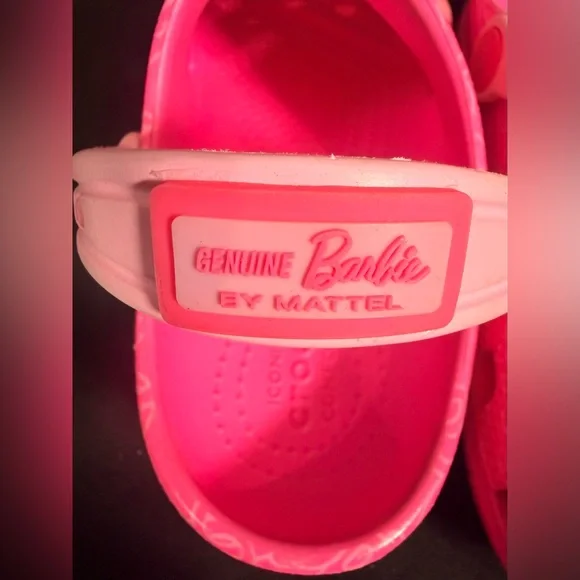 CROCS Pink Barbie Clogs with Charms Size 13 - Picture 4 of 4